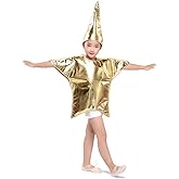 DLSNZ Star Shaped Costume for Kids Hat Cap Christmas Halloween Costume Dress Up Bodysuit Outfits Funny Onesie