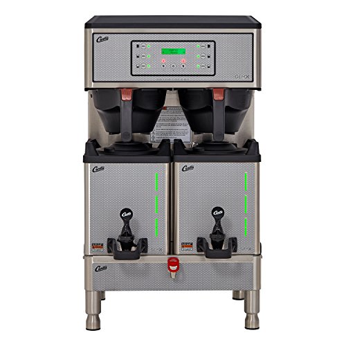 Click Here to See More Images Wilbur Curtis GEMXTIFT10A1000 G3 1.5 Gallon Twin Coffee Brewer With Intellifresh, Freshtrac Satellites
