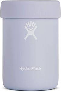 Hydro Flask Can Cooler Cup - Stainless Steel & Vacuum Insulated - Removable Rubber Boot - 12 oz, Fog