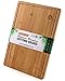 EXTRA LARGE Bamboo Cutting Board w/Handles and Juice Grooves | Free Non-slip Grips |Wooden Chopping Board for Meat (Butcher Block), Vegetables, Fruit | Perfect Serving Board (18 x 12