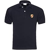 Genuine Porsche Crest Polo Shirt - Black - U.S. Size Medium