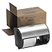 Compact 2-Roll Side-by-Side Coreless High-Capacity Toilet Paper Dispenser by GP PRO (Georgia-Pacific), Brushed Stainless, 56796, 10.1