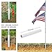 Gientan 20FT Telescopic Flag Pole, Extra Thick Heavy Duty Aluminum Flagpole Kit with 3x5 US Flag&Golden Ball Top for Commercial Residential Outdoor Use, Fly up 2 Flags