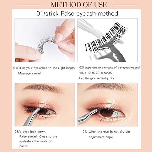 yiitay Double Eyelid Glue False Eyelashes Glue Eyelid Tape Glue with Y Stick - Lasting Transparent Eyelid Lift Styling Shaping Tools - Big eyes Makeup Accessories Tool