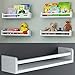 brightmaison Bambini Kids Bookshelf & Toy Storage Organizer, Wall Decor for Nursery & Kids Room, Wall Shelf Wood White