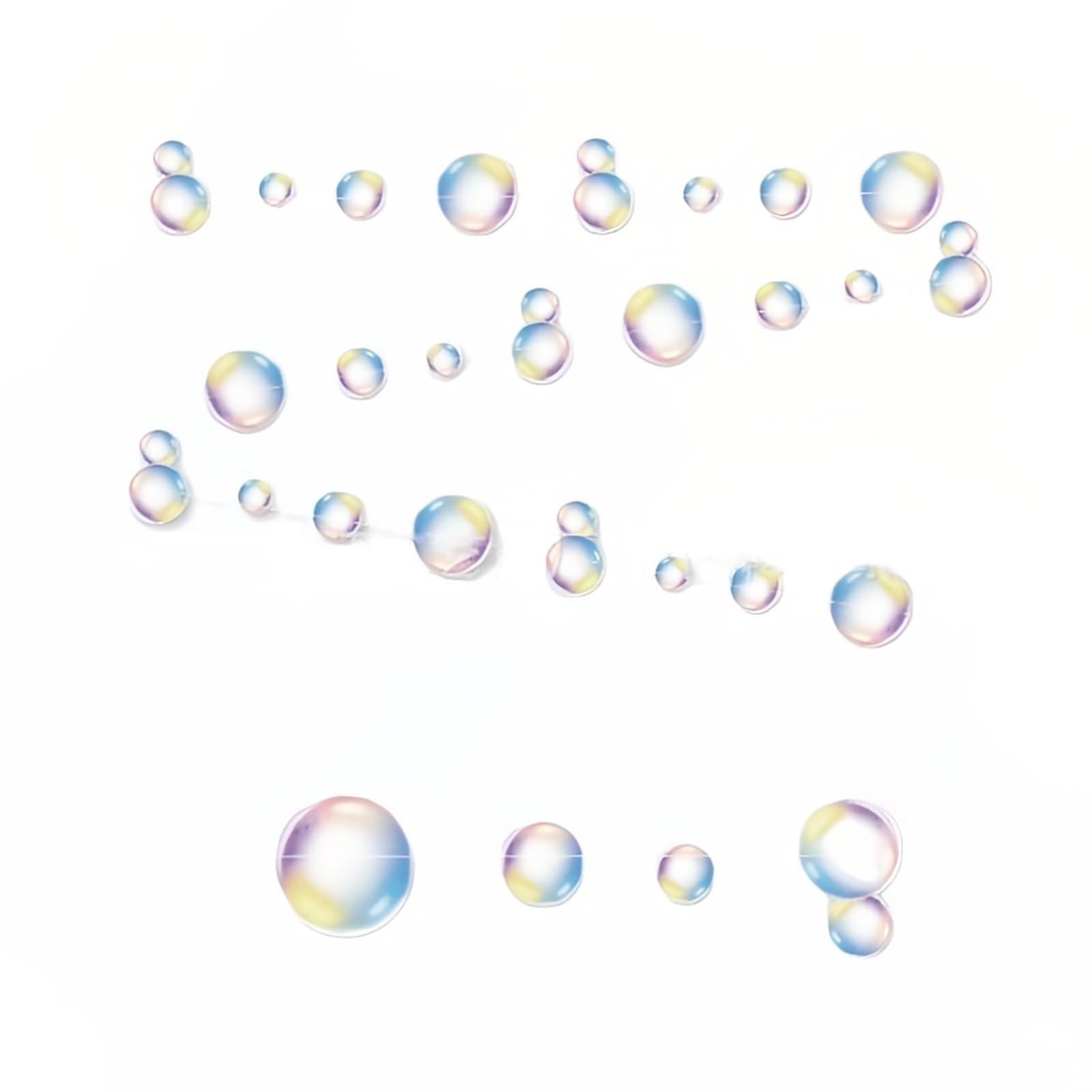 MUNKST 2 Pack Bubble Circle Dot Garland - 4M Iridescent Paper Streamer Backdrop for Birthday Party Decorations