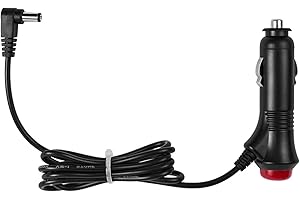 5.5x2.1mm Car Charger 12V 24V Power Supply Adapter Charger Cable with Switch Button for Car Truck Adapter