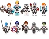 Dindo 10 Super Heroes Minifigures, Super Heroes Action Figures with Accessories, Building Blocks Avengers Toys for Kids