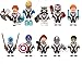 Dindo 10 Super Heroes Minifigures, Super Heroes Action Figures with Accessories, Building Blocks Avengers Toys for Kids