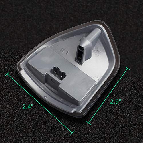 HERCOO LED Turn Signal Light Side Mirror Left and Right Lamps Smoke Cover Lens for 68302828AA 68302829AA Compatible with 2010-2018 Dodge Ram 1500 2500 3500 4500 5500, Pack of 2