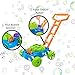 Toysery Bubble Lawn Mower Toy with Realistic Sounds. Push-Along Bubble Blower Toys for Boys and Girls