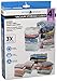 iDesign Vacuum Storage Cube Bags with Resealable Closures for Closets, Drawers - Set of 4, Multiple Sizes