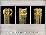 Gucci, Louis Vuitton, LV, Chanel Art Print Wall Art Poster Set - Contemporary Chic Home Decor for Bedroom, Living Room, Office, Bathroom - Gift for Women, Fashion Designer, Fashionista - 8x10 Photo