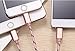 iPowertech Multi Charger, 3 in 1 Lightning & Micro USB Nylon Braided Charging Cable with 8 Pin Lightning / Micro USB 2.0 Ports for iPhone 6/6S plus/5/SE, iPad Air/mini, Android devices(Rose Gold)