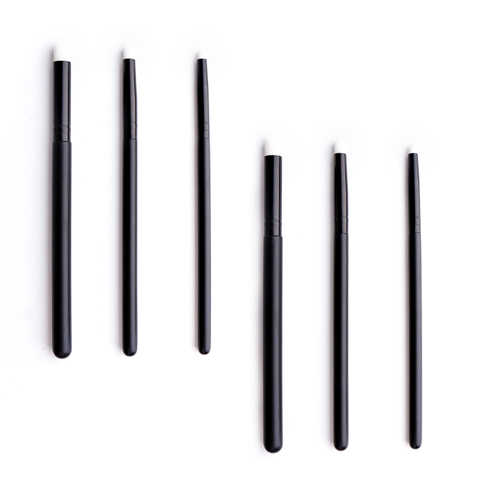 UNIMEIX Ink Blending Brushes for Card Making, Brushes and Blenders Art Blending Tool for Crafts Small Details Drawing Blending Tools (6 Pack), Black, 2 Set