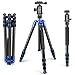 Neewer Aluminum Alloy 65 inches/165 centimeters Tripod Monopod with 360 Degree Ball Head,1/4 inches Quick Release Plate, Carrying Bag for DSLR Camera, Camcorder, Up to 33 pounds/15 kilograms(Blue)