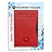 Alban RFID Passport Holder Women Men RFID Blocking Travel Passport Wallet Case Genuine Leather Passport Cover porta pasaporte