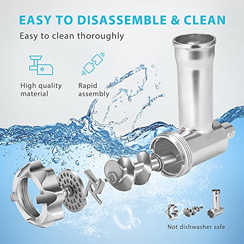 VIVOHOME 1500W Electric Meat Grinder with 4 Grinding Plates, 3 in 1