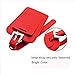 (Red) Stylish Microfiber Leather ID Tags Business Card Holder for Luggage Baggage ID Travel Identifier for DJ Equipment Travel Bag Flight Case ID Name Suitcase Label Sports Bag New Gift