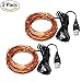 USB Operated 5V LED Fairy Starry String Lights,eTopxizu 2 Set of 33FT 10M 100led Waterproof Copper Wire USB String Lights for Home Bedroom Party Wedding Decoration