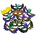Rhode Island Novelty Mardi Gras Feather Masks | 50 Piece Assortment primary