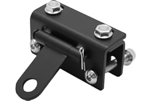 Zreneyfex Universal Snowmobile Bumper Hitch, Adjustable Heavy-Duty Steel Towing Kit, Replacement for Polaris REV, Replacement