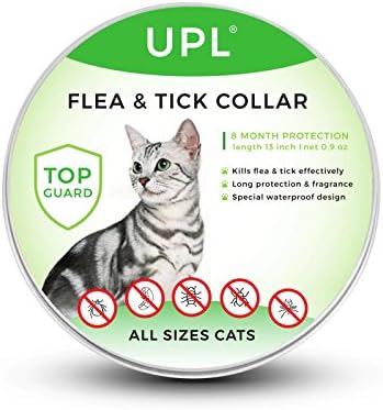 Flea and Tick Prevention for Cats, Flea and Tick collar for Cats, One Size Fits All, Safe and Hypoallergenic, 13 inch, 8 MONTH PROTECTION, Charity