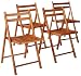 Winsome Robin 4-PC Folding Set Teak Chair