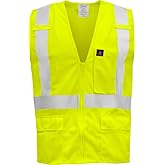 Ironwear 1284FR Flame Retardant High Visibility Vest with X Pattern Back