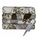 Sunbeam Velvet Soft Plush Heated Throw Blanket Various Colors Size: 50
