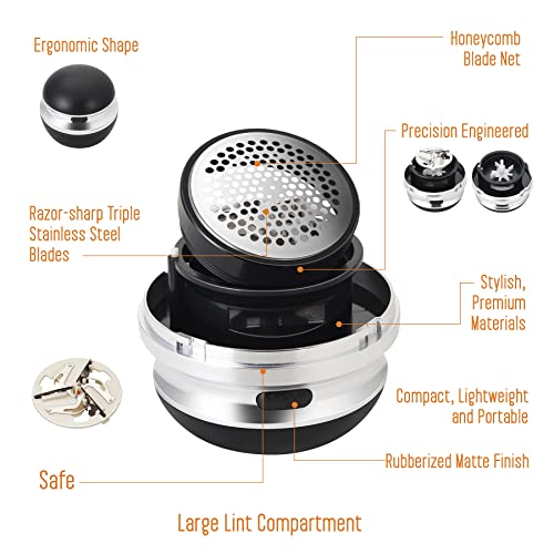 Sliq Fabric Shaver/Lint Remover with German Stainless Steel Blades