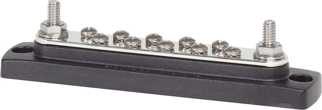Blue Sea Systems 2301 150 Amp Common BusBar with 10 screws