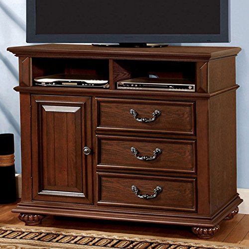 247SHOPATHOME Idf-7811TV Television-Stands, Oak