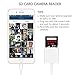 SD Card Reader, Lighting to SD Card Trail and Game Camera Reader for iphone5/5s/5c/6/6s/6 Plus/7/7 Plus/iPad Mini/Air, No App Required- IOS 9.2 or up to 10.3.2 (White)