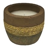 TIKI Brand Earth Tone Citronella Candle, Ceramic Rope (1) - 10oz