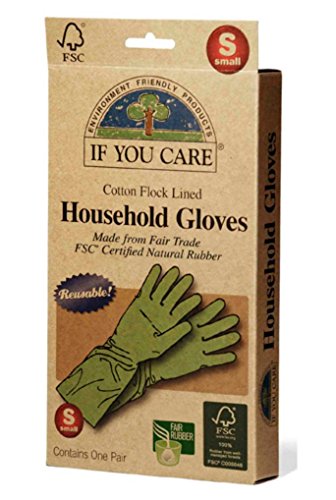 If You Care Fair Trade FSC Household Gloves, Small, 2-pack