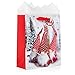12 Pack Christmas Gift Bags - Includes White Tissue Paper - Premium Quality for Gift Wrap (Christmas Gnomes 12 Pack)