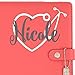 Vinyl Decal - RN CNP CNA BSA Nurse Heart Stethoscope with Name Sticker for Tumblers Laptops Cars Planners Etc