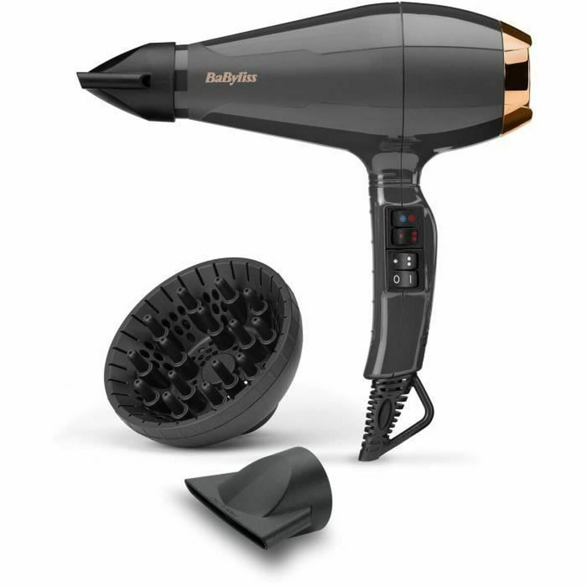 BaByliss Italian Air Pro 2200, Grey, AC Motor, 2200 W Power, Ion Technology, 6719DE