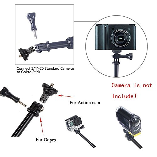 image for ASOCEA Action Camera Accessory Bundle Kit Chest Mount + Head Strap + F