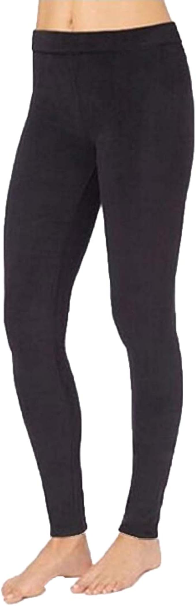 Cuddl Duds Women's Fleecewear with Stretch Legging, Black, M at Amazon Women’s Clothing store