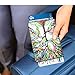 FINTIE Passport Holder, Slim Travel Wallet RFID Blocking Card Case Cover Passport Cover Protector Essentials with Credit Card Slots for Women/Men, Love Tree
