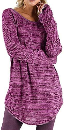 Women's Tops Toamen, Clothes Sale Clearance Ladies Irregular Hem Long Sleeve Casual Loose Blouses Shirts Tee Top Sweatshirts