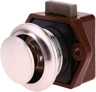 whitelotous Push botón de bloqueo para puerta de armario armario cajón