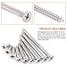 Rustark 210Pcs [#6 5/16'' to 1-1/2''] 304 Stainless Steel Flat Head Phillips Cross Wood Screw Drive Self-Drilling Screws Assortment Kit