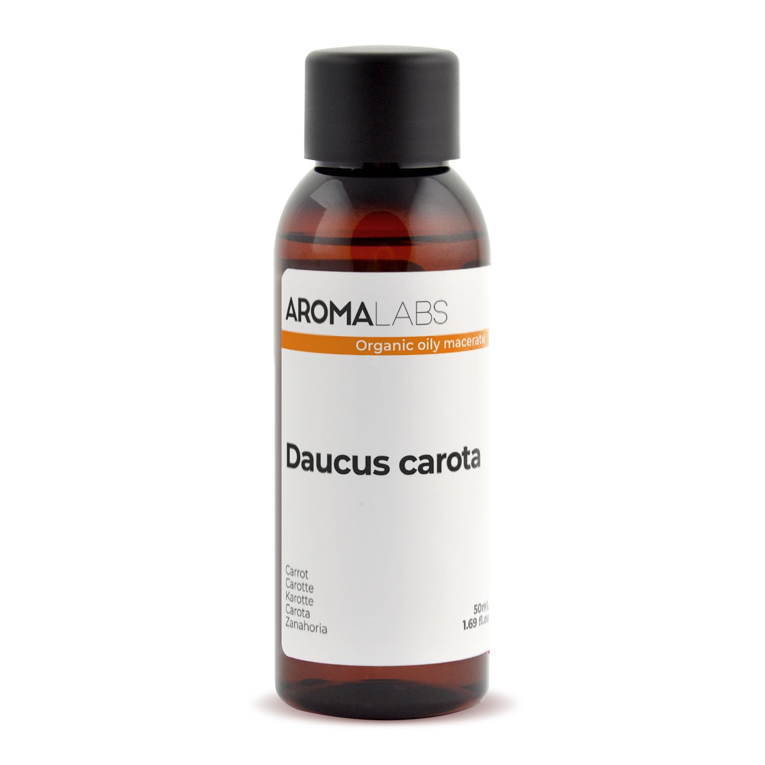 Organic - Carrot Infused Oil - 50mL - 100% Pure, Natural and Cosmos Certified - AROMA LABS (French Brand)