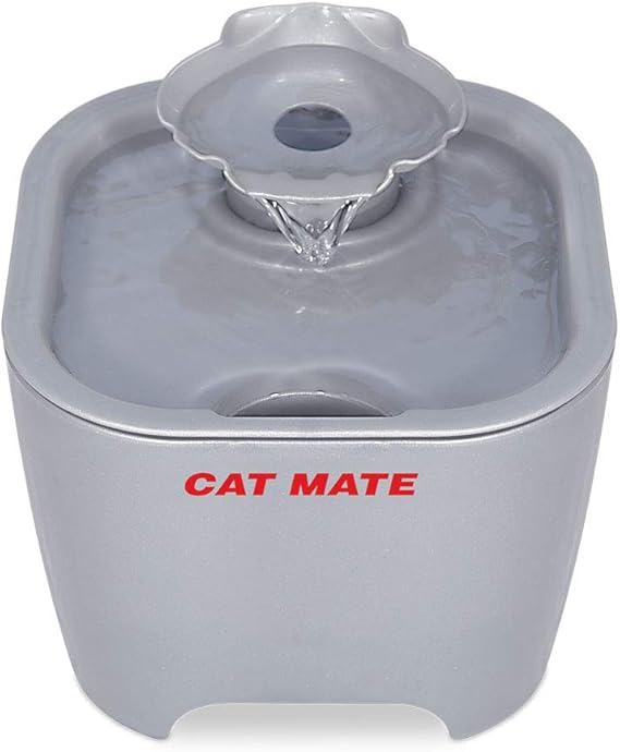 Cat Mate Cat Mate Shell Fountain 3L (Titanium) Amazon.co.uk Pet Supplies