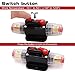 2 pcs 30A Audio Inline Circuit Breaker Reset Fuse 12V-24V DC, PowMr Reset Fuse Holder 30 amp with Manual Reset for Car Audio, Stereo Switch and Solar Inverter System