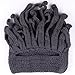 FREE FISHER Men's Head Barbarian Vagabond Beanie Original Foldaway Beard Octopus Pirate Hats Bearded Caps Gray