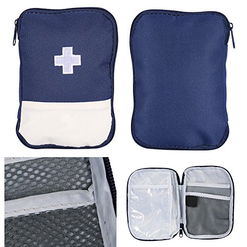 Home Car Emergency First Aid Bag Rescue Survival Trauma Box Case Pouch 2 Colors 2 Sizes (Red Small)
